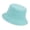 Aqua, variant on Blank Cotton Bucket Hat Fishing Hunting Hat Unisex Summer Outdoor Cap-Aqua