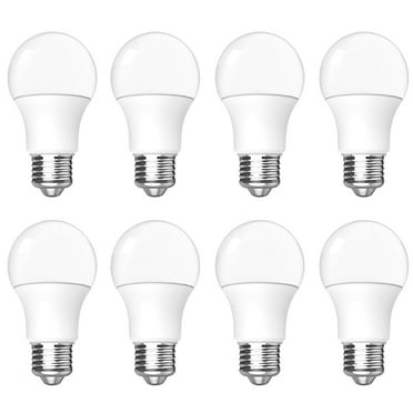 Behome 8 Pack A19 LED Light Bulbs, Energy Efficient 12W(100 Watt Equivalent), E26 Base, 6000K Daylight & 822 Lumens, Non-Dimmable(Daily Light White)
