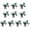 Green, variant on 10PCS Tournament Themed Hair Accessories Soft Fabric Soccer Party Hairbands Party Hair Ribbons For Fun Event