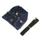 thumbnail image 3 of Dog  Jacket Harness, Comfortable Tight Fit Dog Denim Harness Prevent Neck Strains Prevent Choking With Nylon Leash For Dog ANGGREK Azul Oscuro M, 3 of 8