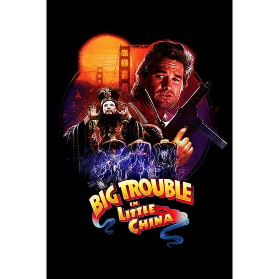 Big Trouble In Little China Movie Art Poster 27Inx40In 27Inx40In 27x40 Square Adults Best Posters