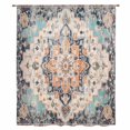 thumbnail image 2 of Orange Blue Sheer Curtains 72 Inches Long, Boho Geometric Middle Century Abstract Western Light Filering Curtains, Breathable Simi Curtain Privacy Drapes for Living Room Bedroom Window Treatment, 2 of 9