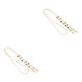 thumbnail image 2 of Unatoiry Eye Glasses String Strap Elegant Retainer with Hook Lightweight Rhinestone Decoration Various Styles Sunglasses Jewelry gold 2Set, 2 of 6
