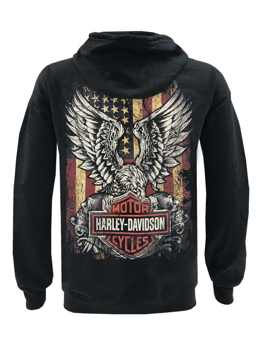 harley davidson full zip hoodie