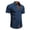 Navy, variant on Button Down Shirt for Men Casual Regular Fit Soft Shirts Solid Color Loose Summer Daily Wear White Size M