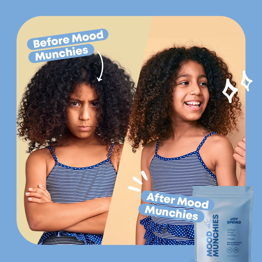 JoySpring Saffron Gummies for Kids Mood Supplement Support
