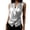 Silver, variant on Uaswgudfs Women's V Neck Sleeveless Criss Cross Tie Front Blouse Top, Casual Elegant Summer Tanks for Women, Work Party Outfits Black L