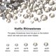 thumbnail image 2 of 1450 Pcs Strass Hotfix Cristal Gemas de Vidrio (Set SS6-SS30, Gris Transparente), 2 of 6