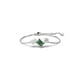 thumbnail image 1 of Pulsera Swarovski Mesmera con piedras verdes y transparentes rodio, 1 of 5