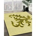 thumbnail image 3 of Ahgly Company Machine Washable Indoor Rectangle Transitional Sun Yellow Area Rugs, 5' x 8', 3 of 7