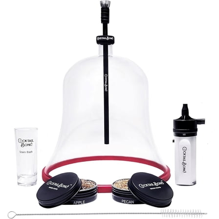 Cocktail Smoker Cold Smoking Kit with Dome and Wood Chips - Cold Smoke Super Infuser!