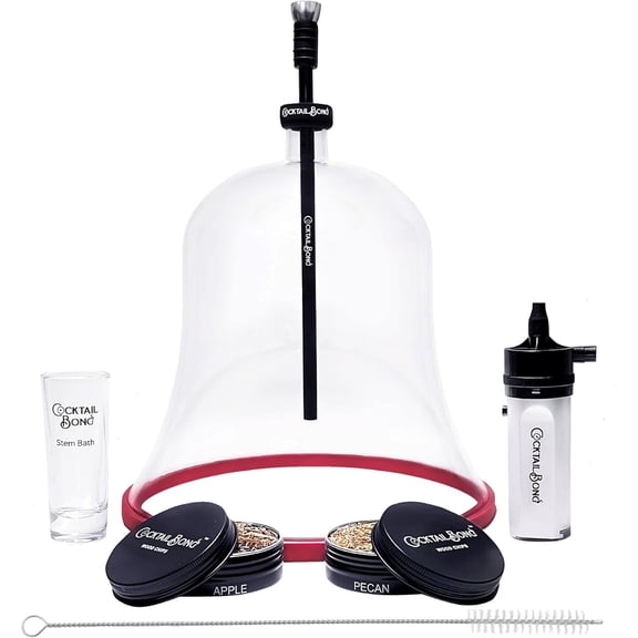 Cocktail Smoker Cold Smoking Kit with Dome and Wood Chips - Cold Smoke Super Infuser!