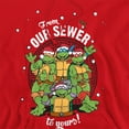thumbnail image 2 of Teenage Mutant Ninja Turtles Merry Christmas From Our Sewer Unisex Adult Pull-Over Hoodie, 2 of 5