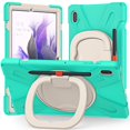thumbnail image 5 of Funda protectora de color para Samsung Tab S7 Fe de 12,4 pulgadas con soporte para bolígrafo, anillo ajustable grande y protección contra golpes., 5 of 5