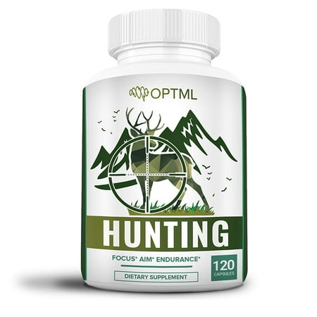 OPTML Hunting Performance Supplement | Improve Your Hunting Skills | Reduce Stress & Fatigue | Workout Supplement to Increase Endurance & Energy | Accelerates Muscle Repair & Recovery (120