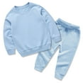 thumbnail image 4 of NIEWTR Baby Boy Outfit Sets Boys Clothes Casual Long sleeve Sweatshirt Pants Sets Sweatshirt Pullover Tops Jogger PantsFor 1t 2t 3t 4t Long Sleeve Pajamas Set ，11-12 Years, 4 of 6
