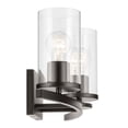 thumbnail image 3 of 45497OZCLR Kichler Lighting Crosby - 3 Light Bath Vanity-8.75 Inches Tall and 23 Inches Wide-Olde Bronze Finish-Clear Glass Color, 3 of 4