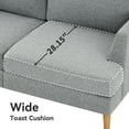 thumbnail image 7 of Gericco Loveseat Sofa, Mid Century Modern Decor Love Seat Couches for Living Room（Extended Gray）, 7 of 7