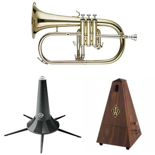 Band Directors Choice Bb Student Flugelhorn Deluxe Pack