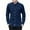 Navy, variant on Iugvhana Men's Regular Fit Shirts Casual Solid Long Sleeve Business Dress Shirt Slim Lapel Button Down Pocket Tops Blue L