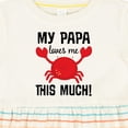 thumbnail image 4 of Inktastic My Papa Loves Me Girls Baby Dress, 4 of 5