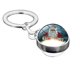 thumbnail image 1 of Llaveros para mujer, llavero de billetera, llavero de auto, llavero lindo, llavero navideño, llavero de vidrio de doble cara, llavero de aleación con adorno., 1 of 3