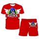 thumbnail image 3 of Camiseta de verano para niños y niñas 4-14T Sonic 2 traje para niños con estampado 3D sonic niños camisetas de manga corta patrón traje, 3 of 5