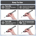 thumbnail image 6 of Cordless Soldering Iron Kit, USB Rechargeable Portable Cordless Soldering Iron,LED Light and LCD Digital Adjustable Temperature, Soldering Iron for Electric Repairs, DIY(Gray), 6 of 7