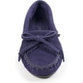 thumbnail image 3 of Minnetonka Women's Kilty Hardsole Moccasins, Navy, 9 W US, 3 of 5