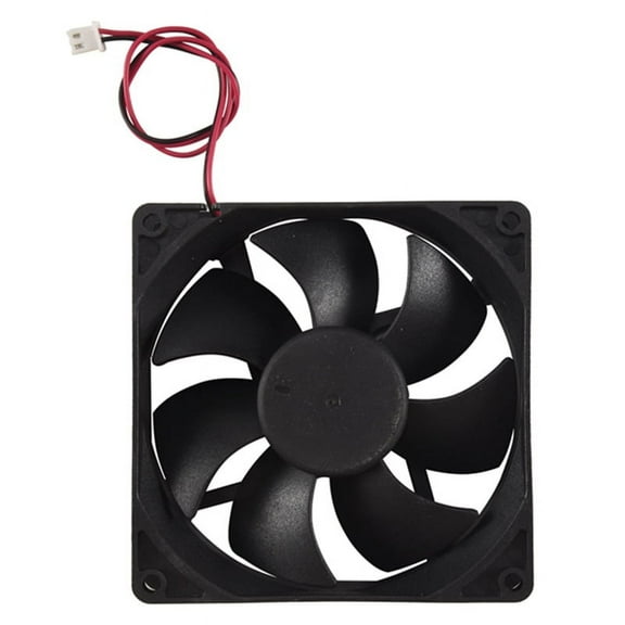 Black Plastic Square 9025 90 x 90 x 25mm DC 12V 0.25A Cooler Fan