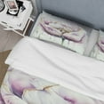 thumbnail image 4 of Designart "Creamy and Purple Tulip Beauty III" Floral & Botanical Bedding Covert Set - Tulip White Floral Bed Set With 2 Shams, 4 of 6
