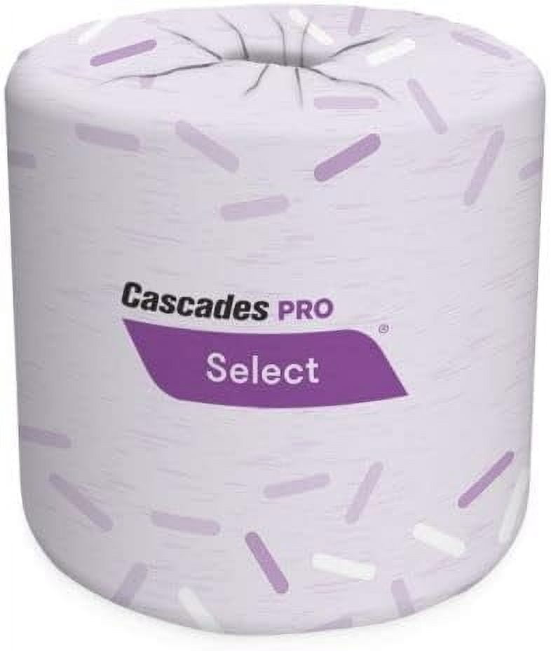 Cascades Pro Standard 2-Ply White Bathroom Tissue, 48 Rolls of 420 Sheets Each, 100% Recycled, Septic Safe