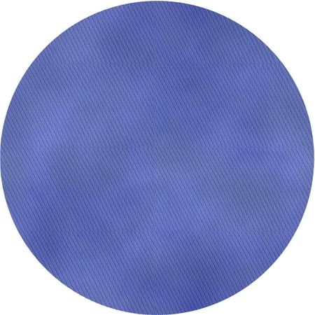 

Ahgly Company Indoor Round Patterned Balloon Blue Area Rugs 8 Round
