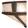 thumbnail image 3 of Meyda Tiffany 189636 Simple Mission 2 Light 13" Wide Semi-Flush Ceiling Fixture - Rust /, 3 of 7