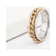 thumbnail image 4 of EeaseMX Anillo sencillo y delicado de acero inoxidable, joyería creativa, anillo de moda para hombre y niño (oro con caja, talla 9), 4 of 7