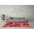 thumbnail image 3 of Ahgly Company Indoor Square Oriental Red Modern Area Rugs, 3' Square, 3 of 4