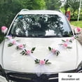 thumbnail image 1 of Decoración de flor del frente del coche de boda Flores artificiales Adorno Decoración Corona Cint el festival Fiesta Estilo C yotijar decoraciones de la boda del coche, 1 of 7