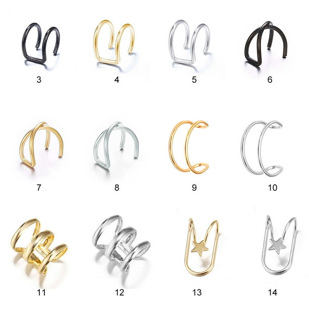 Nobrand Ear Cuffs Decorative Alloy Cartilage Earrings Non Pierced Earrings For Women Other