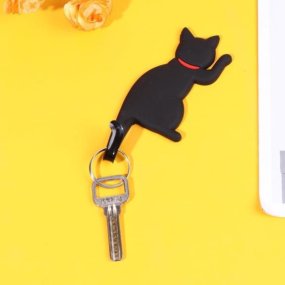 ELAYARD Black Magnetic Hook for Refrigerator Door - Hanging Hook for Kitchen, Office, and Home Organization