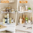 2-Tier Corner Bathroom Counter Organizer, Bathroom Countertop Organizer ...