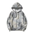 thumbnail image 5 of Camo Mens Oversized Hoodie Lightweight Graphic Athletic Sweatshirts for Men Long Sleeve Pullover Kangaroo Pocket Gray M, 5 of 7