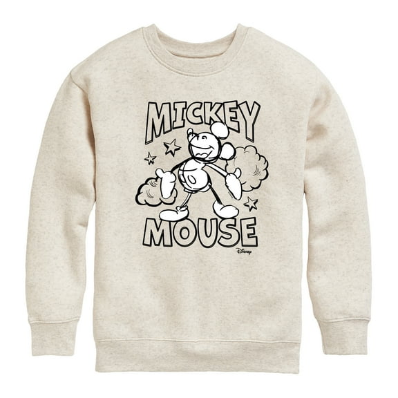 Disney - Mickey Mouse Classic Sketch - Youth Crewneck Fleece Sweatshirt
