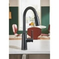 thumbnail image 2 of Moen Nori One Handle Matte Black Pulldown Kitchen Faucet, 2 of 10
