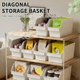 thumbnail image 5 of Plastic Storage Baskets Right Angle Organizer For Cabinet And Shelf Multi-Functional Storage Baskets For Organizing Household Items And Miscellaneous, 5 of 9