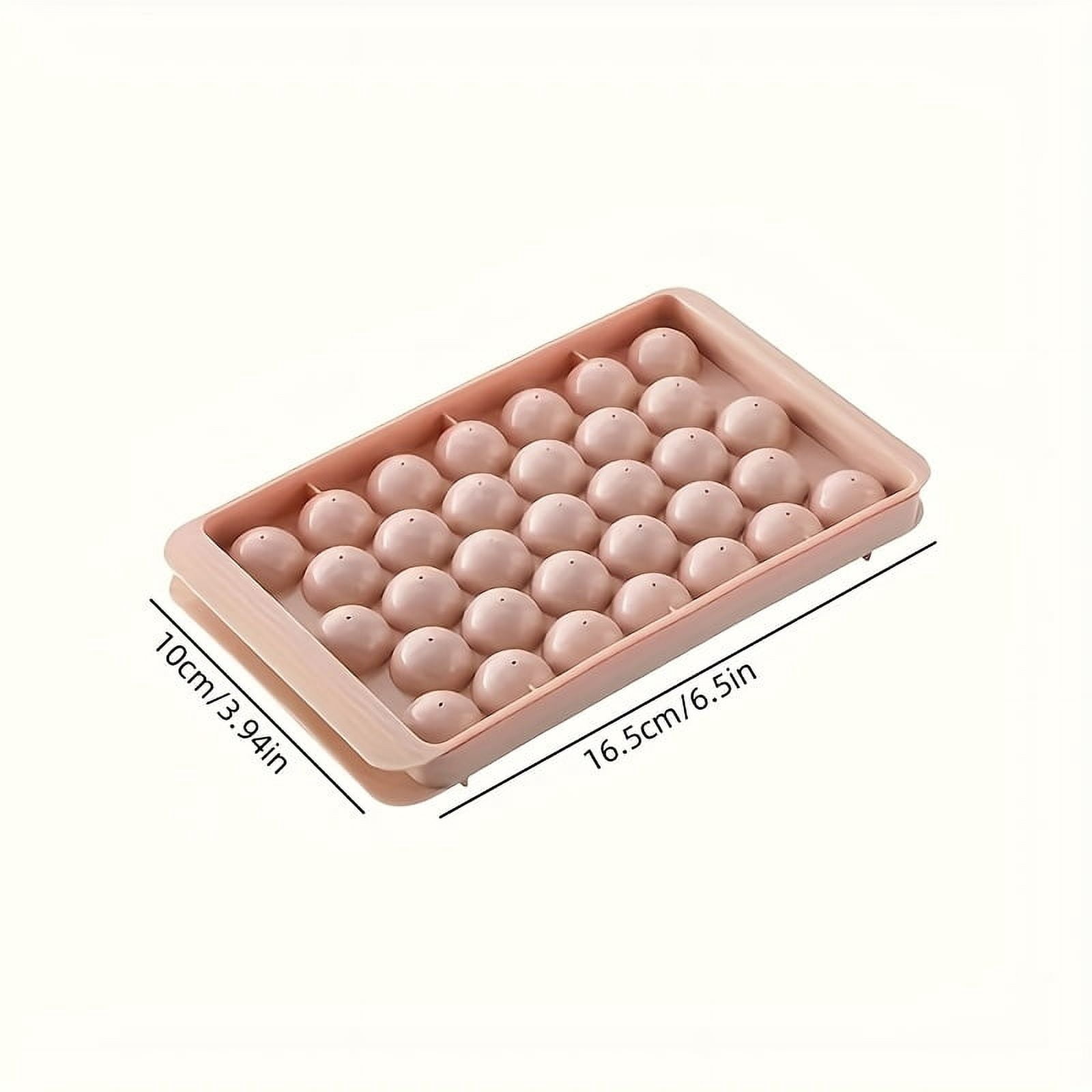 Summer Covered Round Ball Ice Tray Plastic Ice Ball Ice Cube Mold Refrigerator Ice Ball Mold Ice Making Box Round Ice Mold