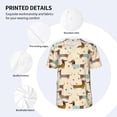thumbnail image 3 of Uemuo Dachshund Dog Print Mens Polo Shirts Baseball T-shirt Performance Short Sleeve Golf Shirt Moisture Wicking Athletic Casual Collared T-Shirt-Medium, 3 of 7
