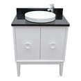 thumbnail image 2 of Bellaterra Home 31" Single vanity in White finish top with Black galaxy and round sink, 2 of 9