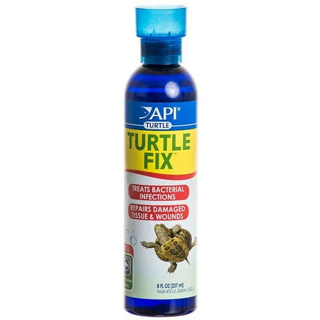 API Turtle Fix Treats Bacterial Infections [Reptile Health and Wellness, Reptile Supplies] 48 oz (6 x 8 oz)