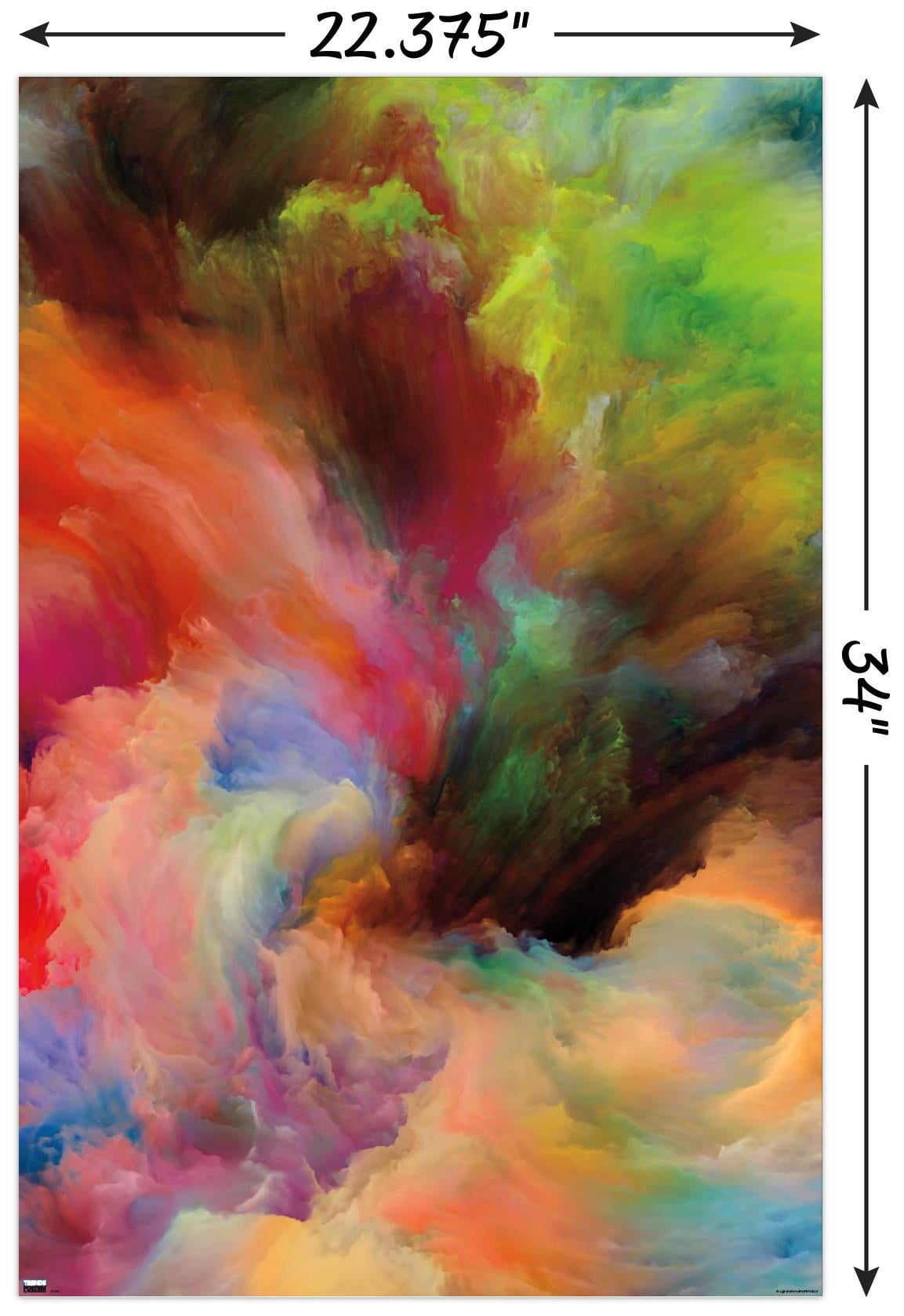 Paint Motion Imagination Wall Poster, 22.375" x 34"