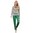 thumbnail image 3 of NIRHekf Christmas Grinnch Family Matching Pajamas Sets, Monster Grinnch Printed Crew Neck Loungewear Outfits, Ideal Xmas Gifts for Family.Size Women:XXL, 3 of 5